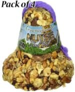 Set of 4 Pine Tree Farms Nutsie Seed Bells with Nets, 18 oz. Each - Image 3