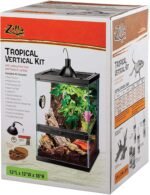 Zilla Tropical Vertical Habitat Starter Kit for Small Tree Dwelling Reptiles & Amphibians Like Geckos and Frogs 11 GAL - Image 3