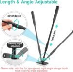 hygger 6-in-1 Aquarium Cleaning Tools, Multipurpose Fish Tank Cleaning Kit for 20-160 Gallon Tank with Telescopic Long Handle,6 Clean Heads - Image 4