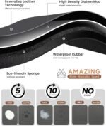 Cat Dog Food Mat, Rapid Water Absorption Dog Mat for Food and Water,100% Waterproof Cat Dog Bowl Mat, Pet Food Mat for Messy Drinkers to Protect Floors, Pet Accessories Supplies - Image 3