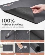 Cat Dog Food Mat, Rapid Water Absorption Dog Mat for Food and Water,100% Waterproof Cat Dog Bowl Mat, Pet Food Mat for Messy Drinkers to Protect Floors, Pet Accessories Supplies - Image 5