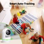 24/7 Indoor Security Camera，2.4GHz Pet Camera with Phone App, 2-Way Talk, Human Detection, Motion Tracking, SD&Cloud - Image 3