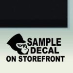 BEWARE OF THE BLACK CAT Cat Body - PICK COLOR & SIZE - Caution Front Door Window Vinyl Decal Sticker BLACK - Image 7