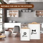 Dog Treat Container 2PCS, Dog Food Storage Container with Lids Airtight, Dog Treat Jars for Kitchen Counter-7+3Lbs, Small Dog Cookie Jar for Storage, Pet Treat Container (Upgraded) White - Image 7