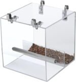 Bird Feeder Seed Catcher Tray Hanging Cup Food Dish for Cage for Small Birds Lovebirds Cockatiels Canaries Sun Conures, Second Generation Bird Feeder - Image 8