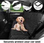 Waterproof Dog Car Seat Cover with Belt for Back Seat - Washable Pet Protector Accessories for Cars, Trucks, SUVs, and Bench Seats - Auto Backseat Hammock for Small & Large Dogs - Image 6