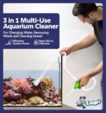Luigi's Fish Tank Cleaner - Gravel Pump Vacuum for Aquarium - Hand Siphon Hose to Remove and Change Water or Sand in Minutes - Fish Aquarium Accessories, Supplies & Cleaning Tools - Image 3