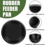 4pcs Rubber Feeder Pan, 4 Quart Durable Rubber Feed Pan, Resistant Horse Feed Bucket Rubber Bowl Horse Feeder, Suitable for Horses Goats Chicken Cats Dogs Dust Bath Container Animal Feeding - Image 4