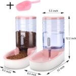 Meikuler Pets Auto Feeder 3.8L,Food Feeder and Water Dispenser Set for Small & Big Dogs Cats and Pets Animals (Pink) - Image 7