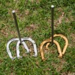 Champion Sports Horseshoe Set: Traditional Outdoor Lawn Game includes Four Professional Solid Steel Horseshoes with Solid Steel Stakes & Carrying Storage Case - Image 8