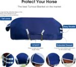 Winter 1800D Premium Turnout Horse Blanket,Medium Weight Waterproof Blanket - Image 5