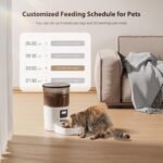 Automatic Cat Feeders, 3L Timed Cat Dry Food Dispenser, Dual Power Supply, Programmable Portion Size, 1-6 Meals Per Day, Auto Pet Feeder for Cats and Small Dogs - Image 3