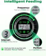 Automatic Fish Feeder for Aquarium - Auto Fish Food Dispenser for Fish Turtle Tank with USB Cable & LCD Display, Timer Fish Feeder for Vacation Weekend Holiday, with Fish Feeder Spoon - Image 6