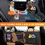 Dog Seat Cover for Car Back Seat, SUVs - Zipper Design Seat Protector for Dogs w/Mesh Window & Waterproof – Pet Car Backseat Cover Hammock - Resistant & Scratch-Proof for Small Trucks - Image 3