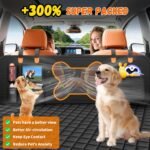 Dog Seat Cover for Car Back Seat, SUVs - Zipper Design Seat Protector for Dogs w/Mesh Window & Waterproof – Pet Car Backseat Cover Hammock - Resistant & Scratch-Proof for Small Trucks - Image 4