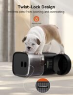 Automatic Cat Feeder, Automatic Dog Food Dispenser 5L Programmable Control 1-6 Meals Per Day, Automatic Pet Feeder for Cats and Dogs,10s Voice Recorder & Dual Power Supply - Image 5