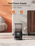 Automatic Cat Feeder, Automatic Dog Food Dispenser 5L Programmable Control 1-6 Meals Per Day, Automatic Pet Feeder for Cats and Dogs,10s Voice Recorder & Dual Power Supply - Image 7