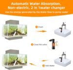 Gravel Vacuum for Aquarium Water Changer Fish Tank Cleaning Tools,Siphon Universal Quick Pump Aquarium Water Changing (30ft) - Image 3