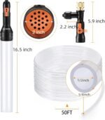 Gravel Vacuum for Aquarium Water Changer Fish Tank Cleaning Tools,Siphon Universal Quick Pump Aquarium Water Changing (30ft) - Image 7