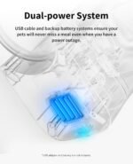 PETKIT Automatic Pet Feeder, 3L WiFi Cat Dog Feeder, Schedule Feeding Pet Food Dispenser for Cats and Dogs with 304 Stainless Steel Feeding Bowl, Up to 10 Meals per Day, USB Cable/App Control - Image 6