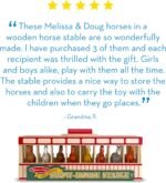 Melissa & Doug Take-Along Show-Horse Stable With Wooden Box and 8 Toy, Barn Play Set, Portable, Toys For Kids Ages 3+ - Image 6