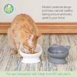 Kitty City Raised Cat Ear Bowls, Small Bowls 2pk (Modern) - Image 3