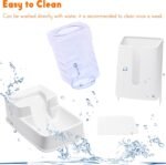 Automatic Cat Feeder and Water Dispenser in Set 2 Packs 1 Gallon for Small Medium Big Dog Pets Puppy Kitten (White) - Image 7