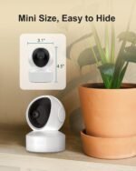 4MP Indoor Wireless Security Camera, 2.4/5GHz Pet WiFi Camera with PTZ Auto Tracking, 5G Baby Room Camera for Dog, Cat, Home Security,Motion Detection, Phone App Control, 24/7, 2-Way Talk - Image 9