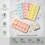 Stackable Silicone Dog Treat Molds | One Hand Accessibility | Non-Toxic BPA-Free | Make Homemade Frozen, Baked and Gummy Pet Treats (Brown), Average, ICM3578 - Image 5