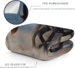 Horse Blanket, Soft Warm Fuzzy Fleece Plush Blanket 60''x50'', Smooth Cozy Flannel Throw Blanket for Bed/Couch/Office/Camping - Image 4