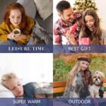 Horse Blanket, Soft Warm Fuzzy Fleece Plush Blanket 60''x50'', Smooth Cozy Flannel Throw Blanket for Bed/Couch/Office/Camping - Image 6