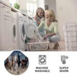 Horse Blanket, Soft Warm Fuzzy Fleece Plush Blanket 60''x50'', Smooth Cozy Flannel Throw Blanket for Bed/Couch/Office/Camping - Image 7