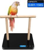 Digital Pet Bird Scale, Parrot Training Weight Scale with Perch, 0.05 Ounce Accuracy,70 Ounce Capacity, Easy Clean Black Glass Platform Suitable for Parrot and Macaws - Image 7