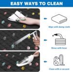 BeneathYourFeet Dog Seat Cover (54" W x 56" L, Colored Paw Prints) Scratch Prevention Dog Car Seat Cover for Back Seat Waterproof Dog Hammock for Car Car Seat Covers - Image 6