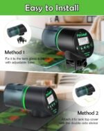 Automatic Fish Feeder - Rechargeable Timer Fish Feeder with USB Charger Cable, Fish Food Dispenser for Aquarium or Fish Tank - Image 5