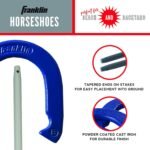 Franklin Sports Horseshoes Sets - Metal Horseshoe Game Sets for Adults + Kids - Official Weight Steel Horseshoes - Beach + Lawn Horseshoes Sets - Sets Include (4) Horseshoes and (2) Ground Stakes - Image 4
