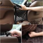 3-Layer Car Mesh Organizer, Seat Back Net Bag, Barrier of Backseat Pet Kids, Cargo Tissue Purse Holder, Driver Storage Netting Pouch（Upgrade Stretch Length） - Image 7