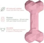 Calming Dog Peanut Butter & Natural BPA-Free Rubber Fillable Chew Toy for Dogs – Dog Safe Peanut Butter with Chamomile and Melatonin for Dogs (Pink) - Image 4