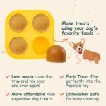 CEHNCEH Dog Popsicle Mold for Woof Pupsicle Large Dog Toy, Reusable Frozen Dog Treat Molds for Making Puppy Favorite Freeze Refill Ice Popsicle Treats for Pupsicle Toy 25 lbs and Up - Image 4