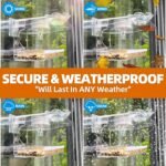 Window Bird Feeder with Solar Light, High Transparency, Weatherproof and Durable Outdoor Decor, Bird Watching Gift for Elderly, Families and Gardener, Entertainment for Cats - Image 6