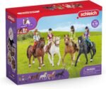 Schleich Horse Club Ride Out 40-Piece Playset Horse Gifts for Girls & Boys Ages 5+ with 4 Horse Rider Girls, 4 Horse Toys and Horse-Riding Accessories - Image 10