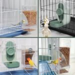No Mess Bird Feeder & Water Dispenser Set - Automatic Feeding & Hydration, Parakeet Cage Accessories for Parrots, Cockatiels, Finches, Lovebirds & Budgies - Image 3