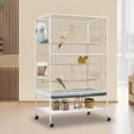 No Mess Bird Feeder & Water Dispenser Set - Automatic Feeding & Hydration, Parakeet Cage Accessories for Parrots, Cockatiels, Finches, Lovebirds & Budgies - Image 4