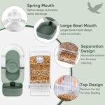 No Mess Bird Feeder & Water Dispenser Set - Automatic Feeding & Hydration, Parakeet Cage Accessories for Parrots, Cockatiels, Finches, Lovebirds & Budgies - Image 7