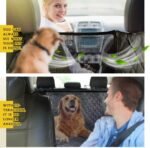 Vailge Dog Seat Cover for Back Seat, 100% Waterproof Dog Car Seat Covers with Mesh Window, Scratch Prevent Antinslip Dog Car Hammock, Car Seat Covers for Dogs, Dog Backseat Cover,Standard - Image 3