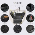 Vailge Dog Seat Cover for Back Seat, 100% Waterproof Dog Car Seat Covers with Mesh Window, Scratch Prevent Antinslip Dog Car Hammock, Car Seat Covers for Dogs, Dog Backseat Cover,Standard - Image 7