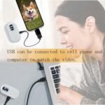 New Update Cat Camera Collar with 16GB SD Card,HD 1080P Cat Collar Camera Wireless Dog Collar Camera Sport Action Camera for Pet Supplies Video Records Camera for Cats Dogs Gift, White - Image 7