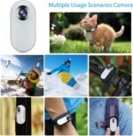 New Update Cat Camera Collar with 16GB SD Card,HD 1080P Cat Collar Camera Wireless Dog Collar Camera Sport Action Camera for Pet Supplies Video Records Camera for Cats Dogs Gift, White - Image 8