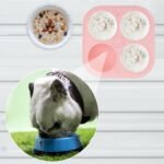Silicone Dog Treats Molds for Woof Pupsicle Large Dog Toy, 4 Cavities Reusable Dog Treat Tray for Freezing Puppy Treat Mold for Making Dog Snack Easy to Release (Pink) - Image 7
