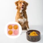 Silicone Dog Treats Molds for Woof Pupsicle Large Dog Toy, 4 Cavities Reusable Dog Treat Tray for Freezing Puppy Treat Mold for Making Dog Snack Easy to Release (Pink) - Image 8